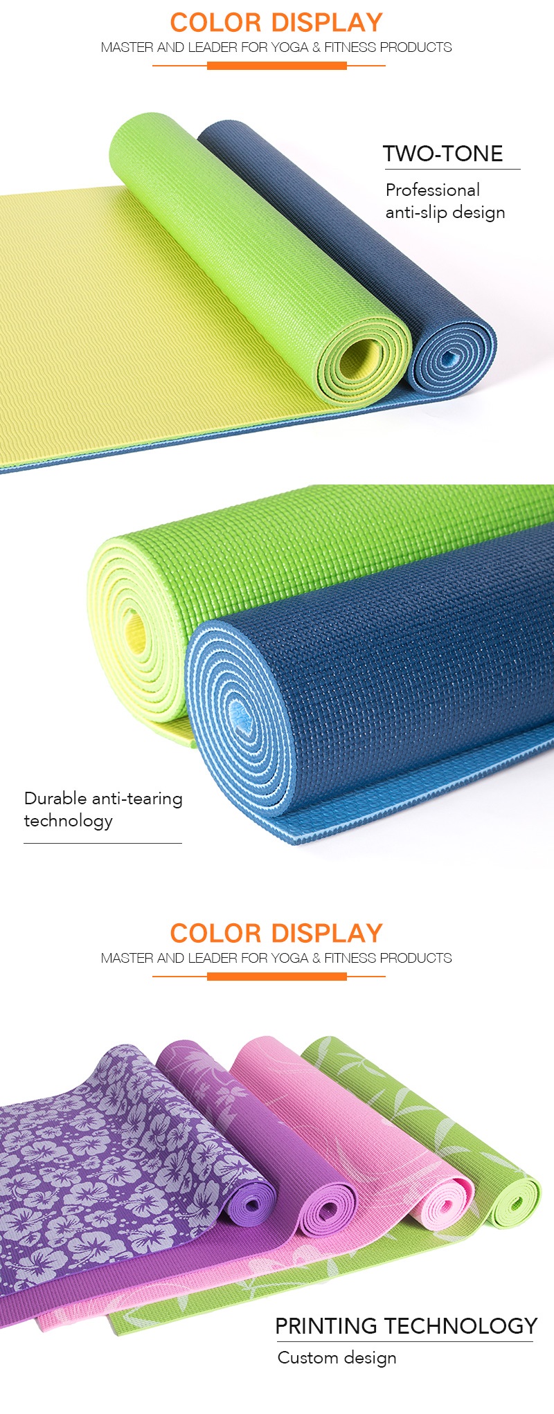 pvc hd yoga mat