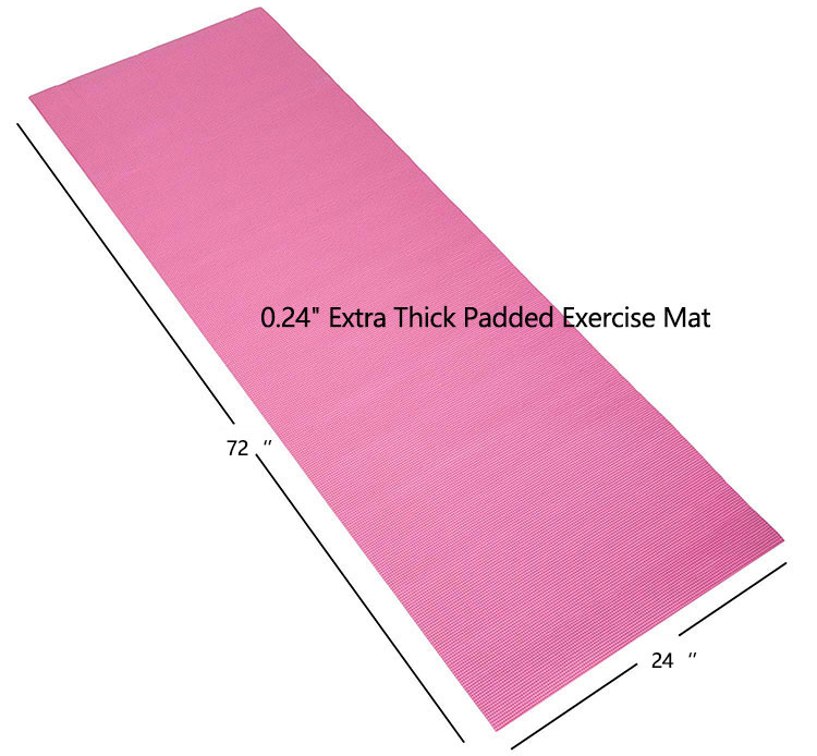 Tapis de yoga double couche en PVC